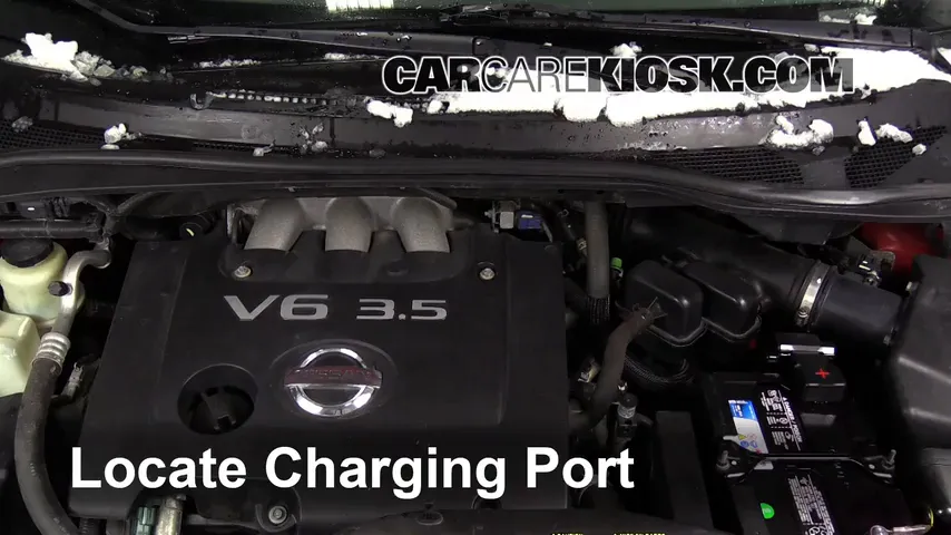 2007 Nissan Quest 3.5L V6 Air Conditioner Recharge Freon
